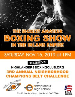 Highlander Boxing Event at EHS